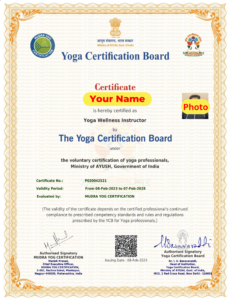 Yoga wellness instructor certificate