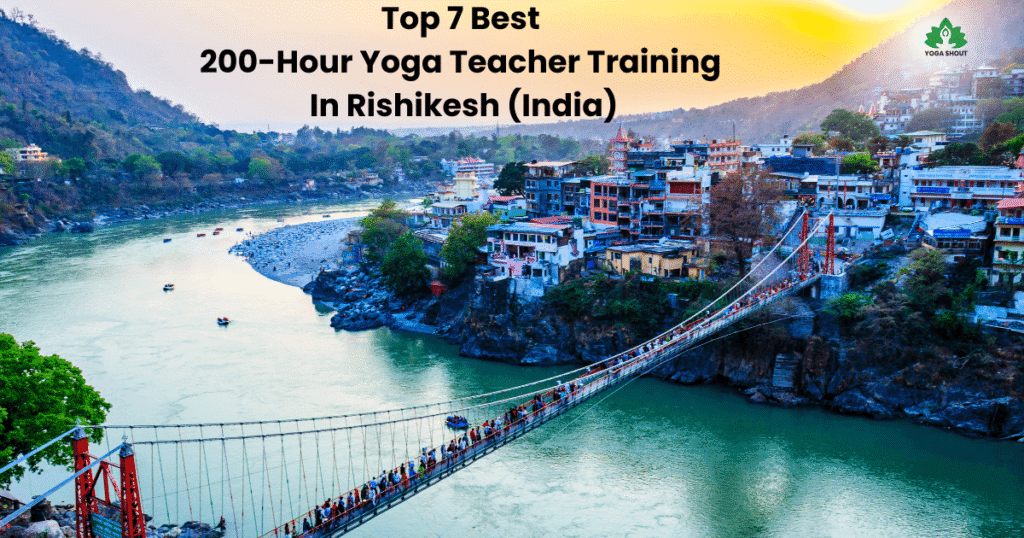 Comprehensive comparison chart of the 7 best 200-hour yoga teacher training schools in Rishikesh India for 2026 international students.