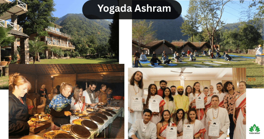 Authentic Himalayan yoga practice by the Ganges river at Yogada Yoga Ashram Shivpuri