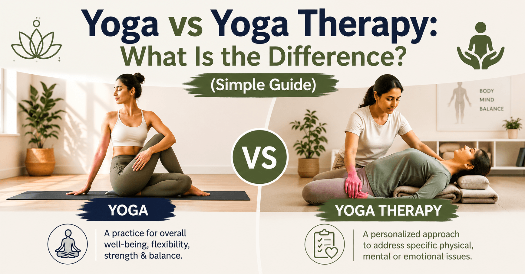 Yoga vs Yoga Therapy