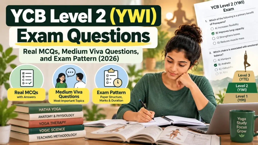 YCB Level 2 exam questions with solved YWI MCQs and practical viva guide